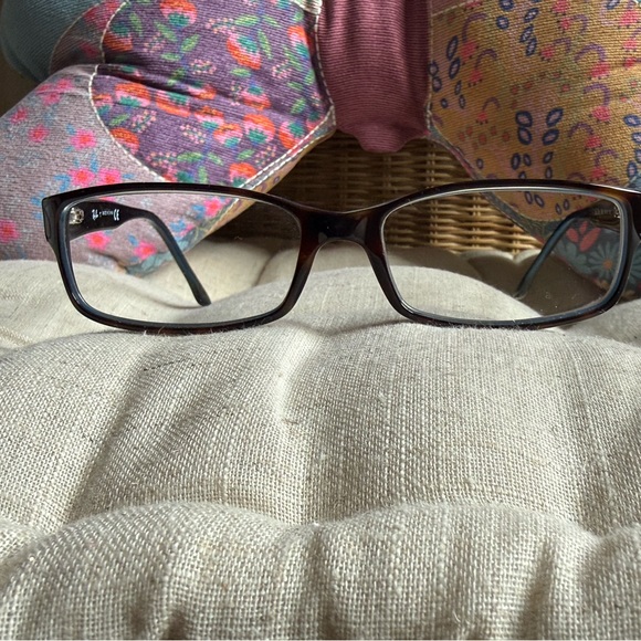 Ray-Ban Tortoise Shell with blue inside Rectangular Glasses - Picture 7 of 7